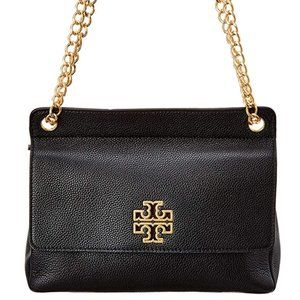 Tory Burch Britten Flap Leather Shoulder Bag